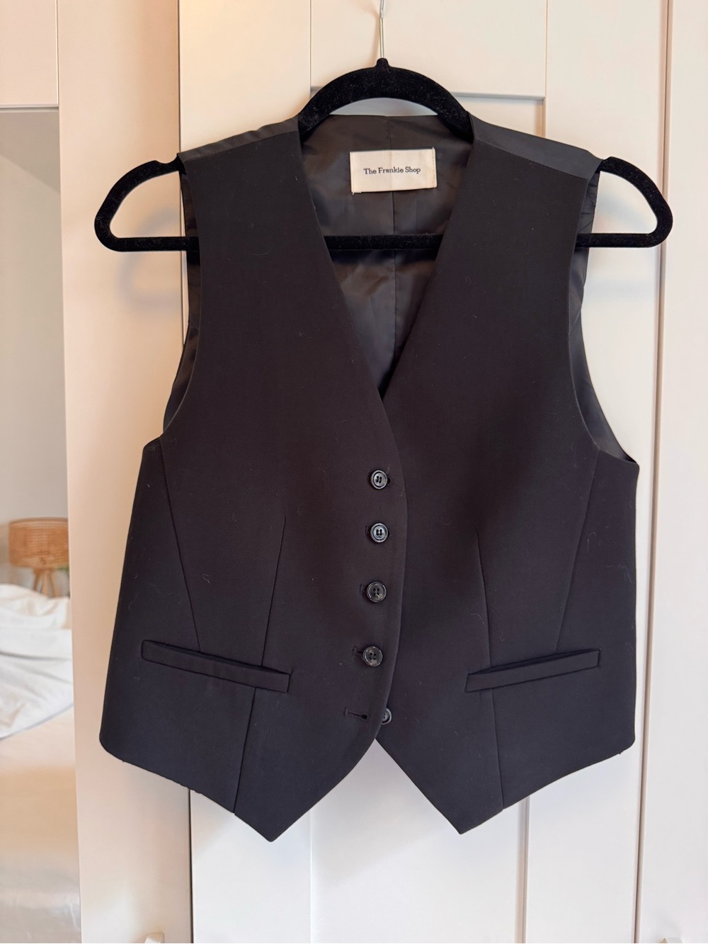 The Frankie Shop Black Tailored Women's Vest